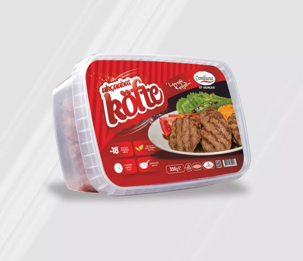 Cemilusta Akçaabat Köfte Kutu Tasarımı